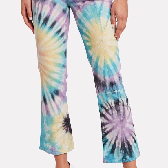 MOTHER Denim - MOTHER The Tripper Button Fly Tie-Dye 5 Pocket Cropped Jeans Size 28 NWOT